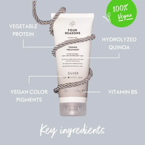 Tratamiento Tonificante Four Reasons Mascarilla Color Plata