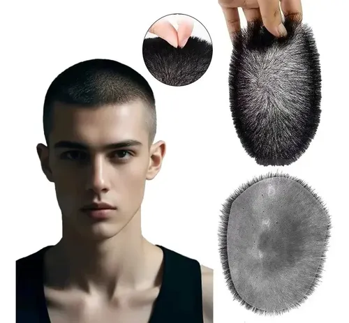 Peluquín De Pelo Corto Rich Choices Para Hombre, 100% Hecho