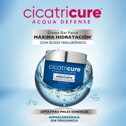 Cicatricure Crema Gel Acqua Defense 50 Gr Normal A Sensible Noche