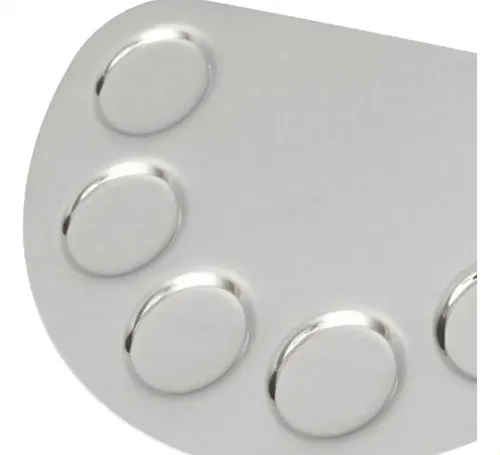 ~ 5 Paleta De Mezcla Maquillaje Metal Con Pozos E