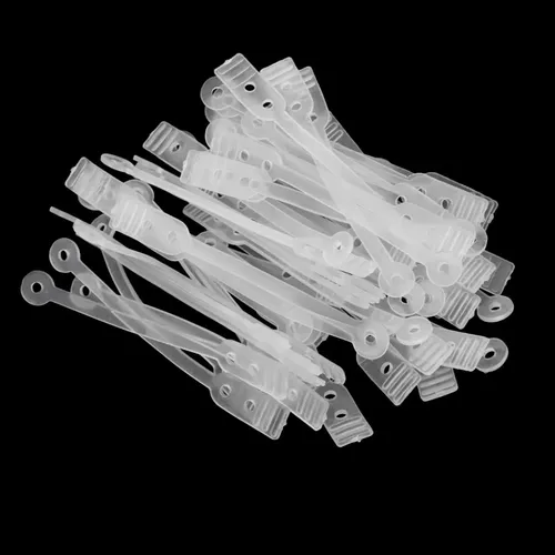 50pcs / Pack Salon Rubber Band Hair Rod Clip Accesorio Claro