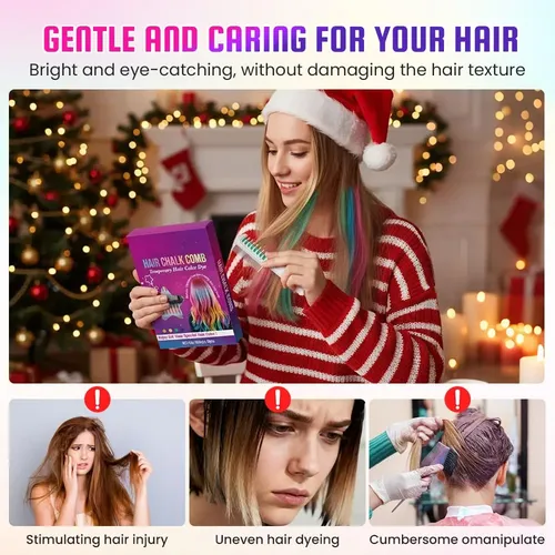 Peine De Color Del Pelo Instantáneo Actualizado De 2026-2pcs