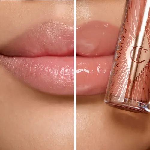 Charlotte Tilbury Mini Glossy Pink Lip Gloss + Lip Liner Set Color Nude Pink