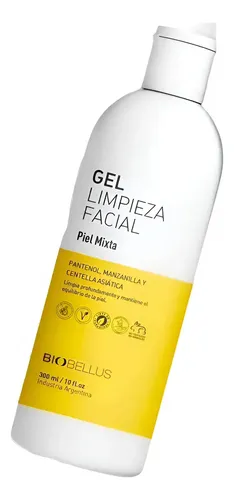 Gel Limpieza Piel Mixta Pantenol Manzanilla Biobellus 300ml