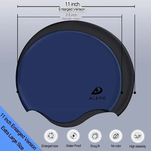 Gorro De Baño Extra Grande Alepo Para Mujer Y Hombre, Silico
