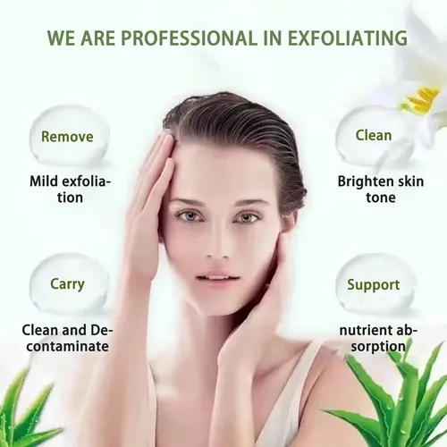 Gel Exfoliante De Aloe, 100 G, Suavizante E Hidratante Corpo