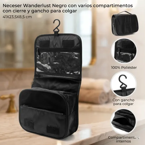 Neceser Porta Cosmeticos Viaje Gancho Maquillaje Cremas