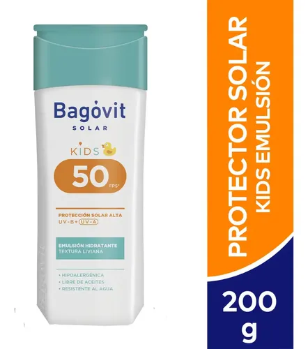 Protector Solar Bagovit Niños Emulsión FPS50 200 ml