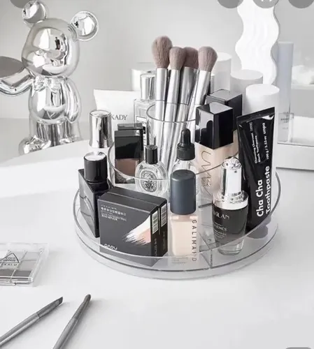 Soporte Organizador Giratorio Maquillaje Crema 360 Acrílico