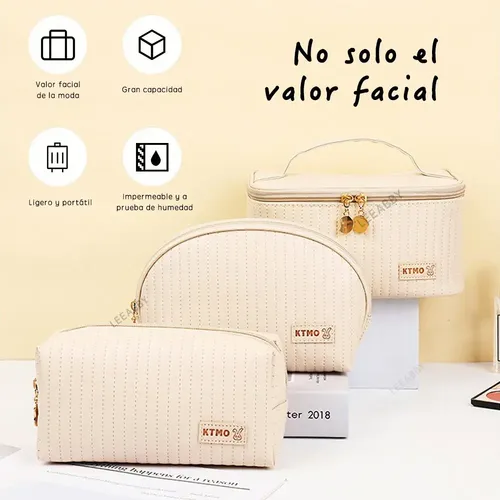 Set 3 Neceser For Estuches Y Maquillaje Bolsa Cosmetiquera [