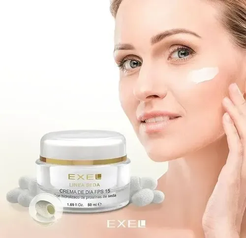 Crema De Dia Exel Linea Seda Antiarrugas Manchas Reafirma 50