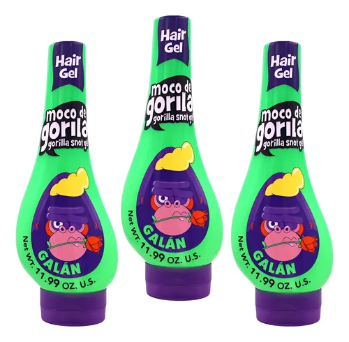Pack 3 Gel Moco De Gorila Galán Fijación Extra-brillante