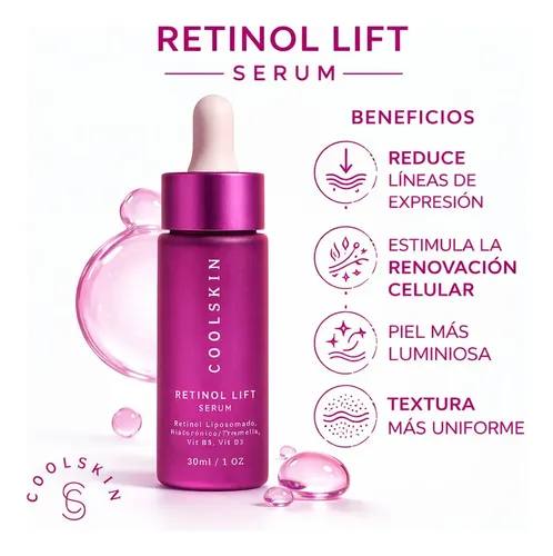 Sérum De Retinol Antiarrugas Antiage Facial Noche Coolskin