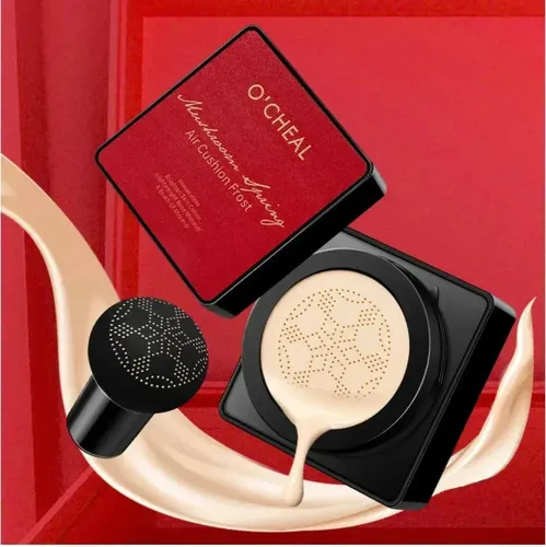 Cushion Base De Maquillaje+ Cojín Esponja Hongo Ocheal [02-natural