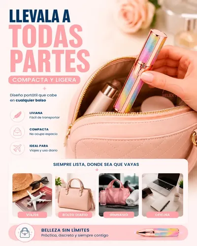 Depiladora RelexTech 2 En 1 USB Cejas Boca Nariz Axilas Inalámbrica