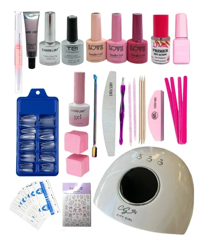 Kit Inicial De Manicura Semipermanente Y Soft Gel 85 Piezas
