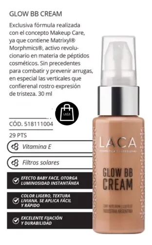 Base De Maquillaje Glow Bb Cream Laca Laboratorio Único Tono