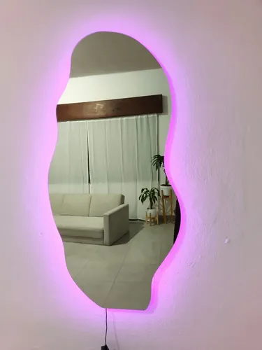 Espejo Curvo Con Luz Led