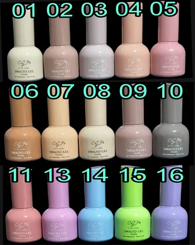 Esmaltes Semipermanentes City Girl 10ml X 18
