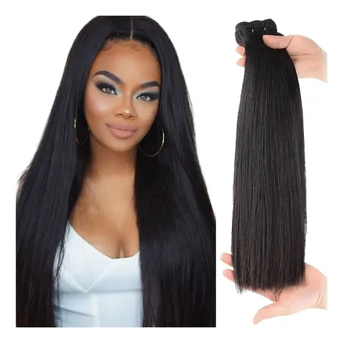 Cortina De Cabello Humano Liso 100% Remy 55 Cm Qn