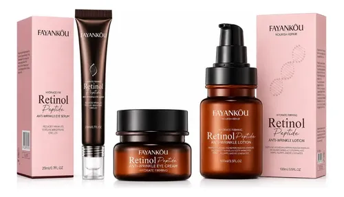 Kit Skincare Coreano Retinol Crema Serum Facial Antiarrugas