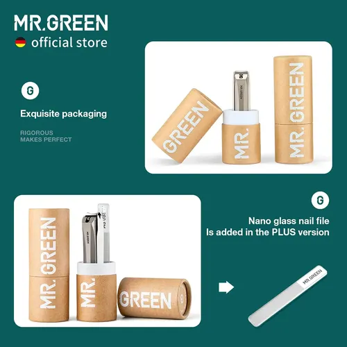 Cortaúñas Mr.green Antisalpicaduras De Acero Inoxidable Para