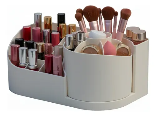 Organizador De Maquillaje Giratorio 360 Cosmeticos Plastico