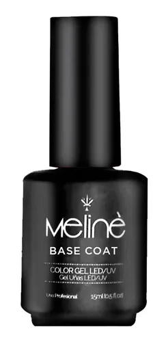 Esmaltes Semipermante Gel Color Base Coat Top Coat Meliné