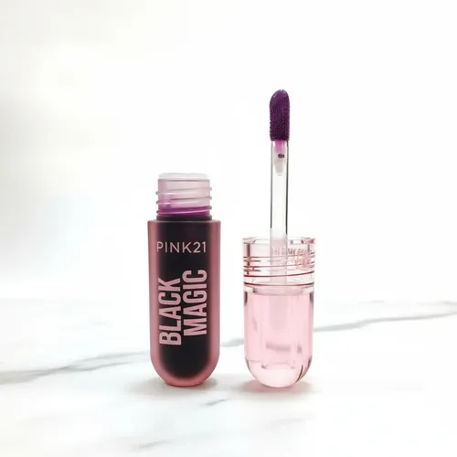 Brillo Labial Lipgloss Black Magic De Pink 21 Con Aplicador