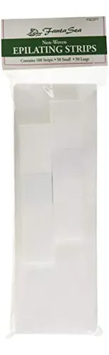 Cera Facial Y Corporal No Tejida Fantasea, 100 Tiras, 50 Peq