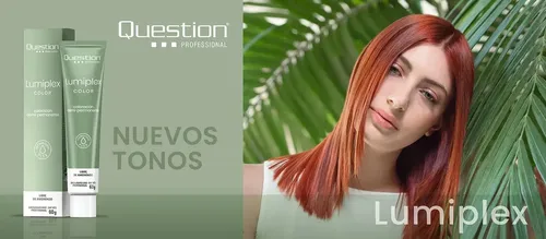 Tintura Question Lumiplex Sin Amoniaco X60gr Tono 10.10 rubio extra claro perla metalizada
