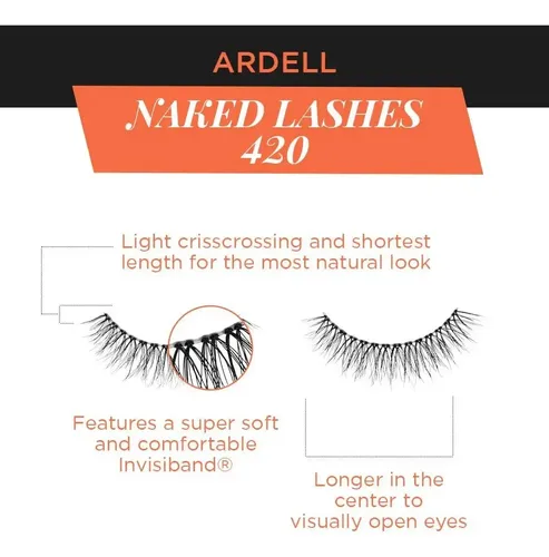 Pestañas Postizas Ardell Naked Lashes 420 – Ligeras Y