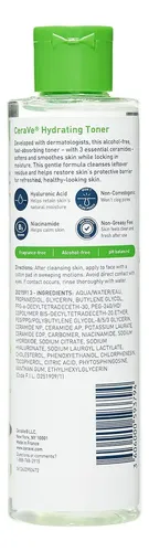Cerave Tónico Facial Hidratant Sin Alcohol+ácido Hialurónico