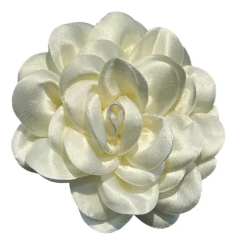 Broche De Flores De Camelia Para Mujer, Pinza De Pelo Grande