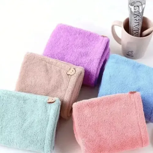 Li 5 Toallas De Microfibra Para Secar El Cabello Gorro De