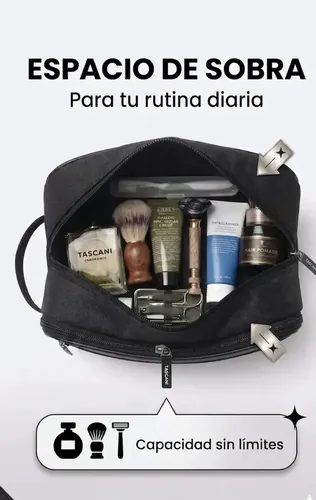 Neceser Tascani Viaje Organizador Cabina Portacosméticos Valija Baño Bolso Maquillaje Color Verde Poliester