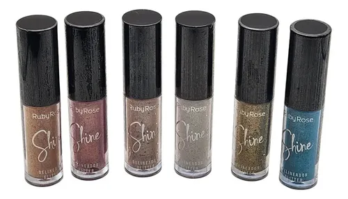 Delineador líquido Glitter Shine 04 Ruby Rose, color 04