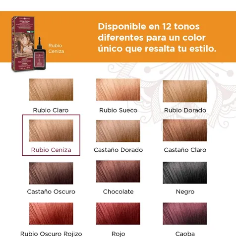 Tintura Surya Brasil Henna Crema Ash Blonde Sin Amoníaco Vegan Cabello
