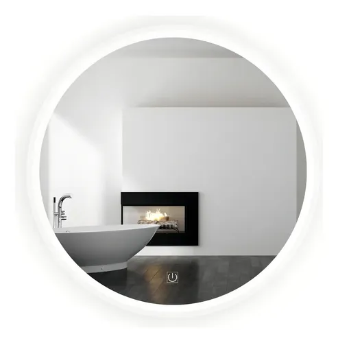 Espejo Redondo con Luz LED y Antivaho de 60 cm para Baño