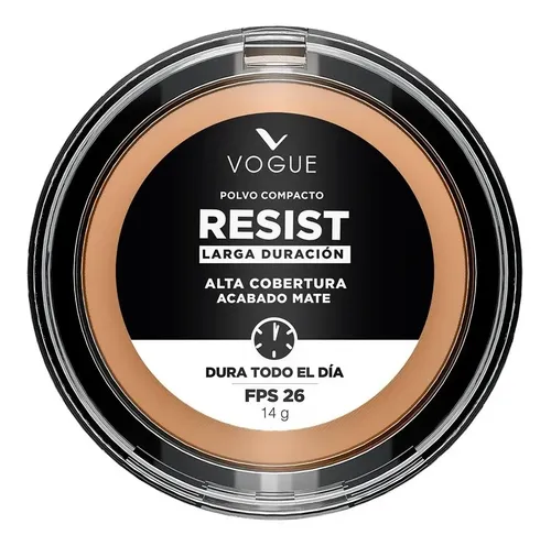 Base de maquillaje Vogue Polvo Compacto Resist Tono Miel