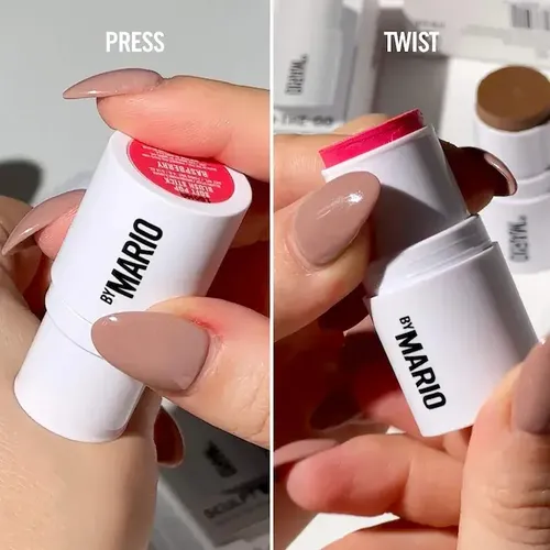 Rubor y Contorno By Mario Mini Sculpt & Pop On-The-Go en Barra Light Medium y Sweet Pink