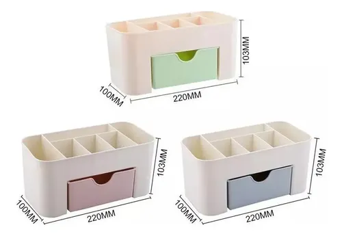 Organizador de cosméticos, soporte para lápices de maquillaje con cajón