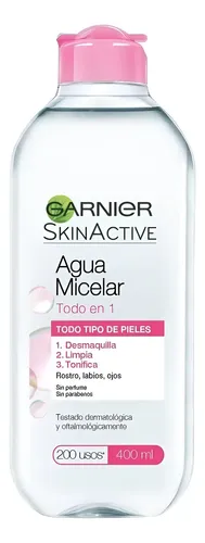 Garnier Skin Active Agua Micelar Desmaquillante X 400 Ml