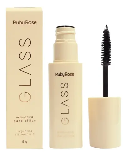 Máscara De Pestañas Ruby Rose Glass Negro 5g 5ml