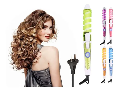 Buclera Rizador Bucleadora Rulera Rulos Para Cabello Pelo Color Verde