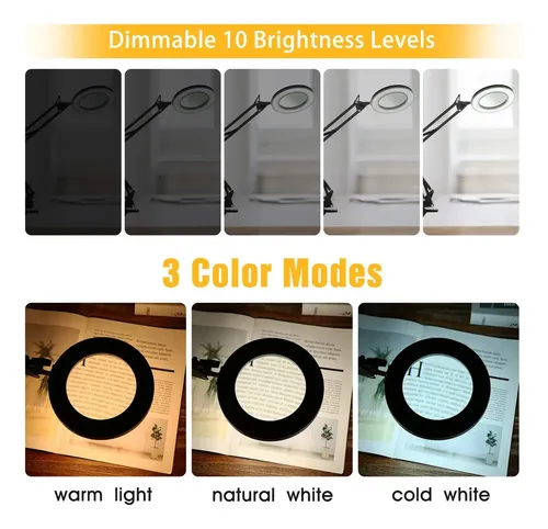 Lámpara De Mesa Led Con Brazo Flexible Para Estudio