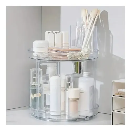 Organizador Maquillaje Gira 360* Acrílico Bijouterie