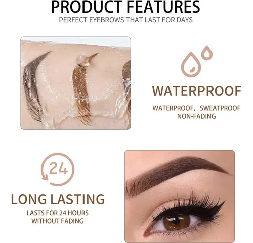 Gel Impermeable Para Cejas Maepeor 8 Tonos