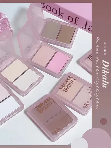 Paleta 2 En 1 Para Contorno E Iluminador Mate Para Rostro