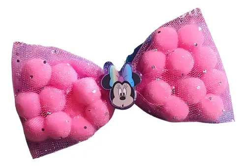 Hebillas Minnie Moño Accesorios P/ El Pelo Disney Color Minnie Mouse Dmi6161
